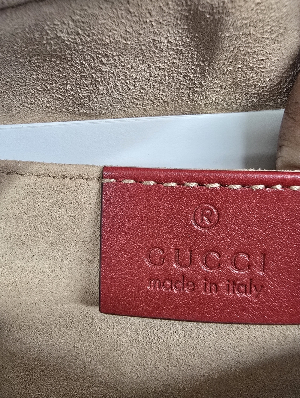 Gucci Red GG Marmont Quilted Leather Belt Bag - Picture 8 of 10